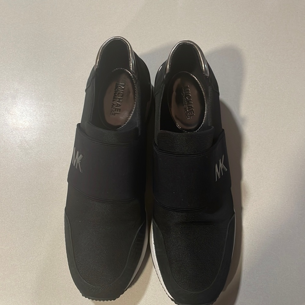 Michael Kors, black wedge, comfy shoe